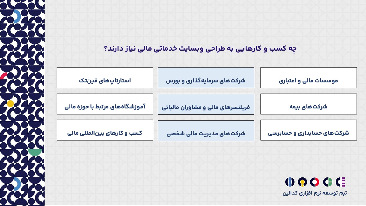 چه کسب و کارهایی به طراحی وبسایت خدمات مالی نیاز دارند؟